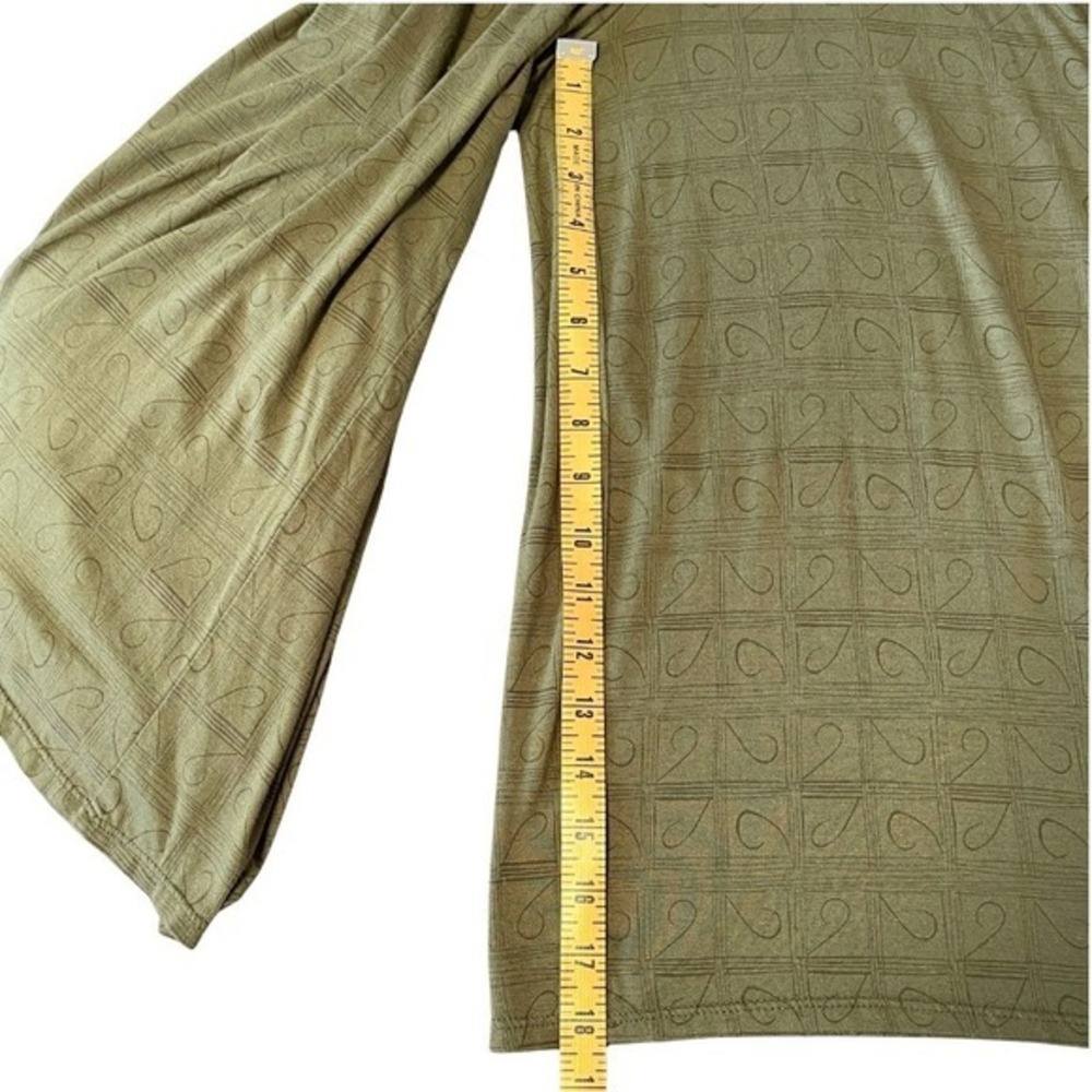 Sundance Jumpsuit Womens XS Green Felicity Cropped Wide Leg Boho Culotte Stretch - Picture 11 of 13